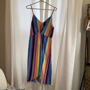 Colorful striped dress